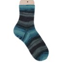 Handgestricke Socken Gr 44/45 blau/grau
