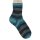 Handgestricke Socken Gr 44/45 blau/grau